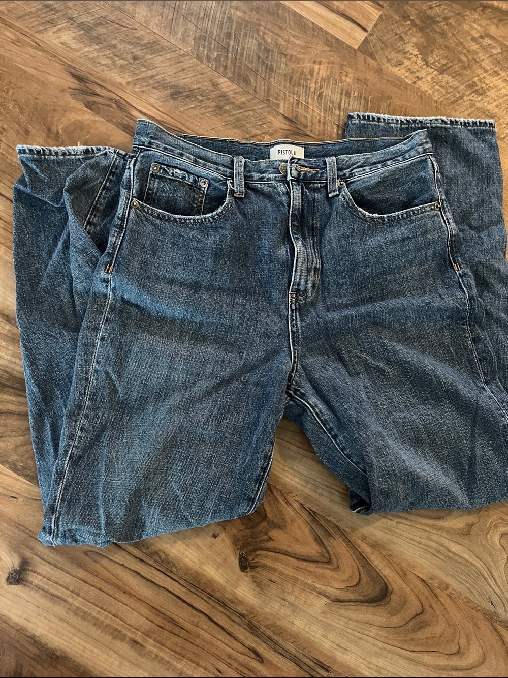 pistola women’s Relaxed medium Blue Denim Jeans